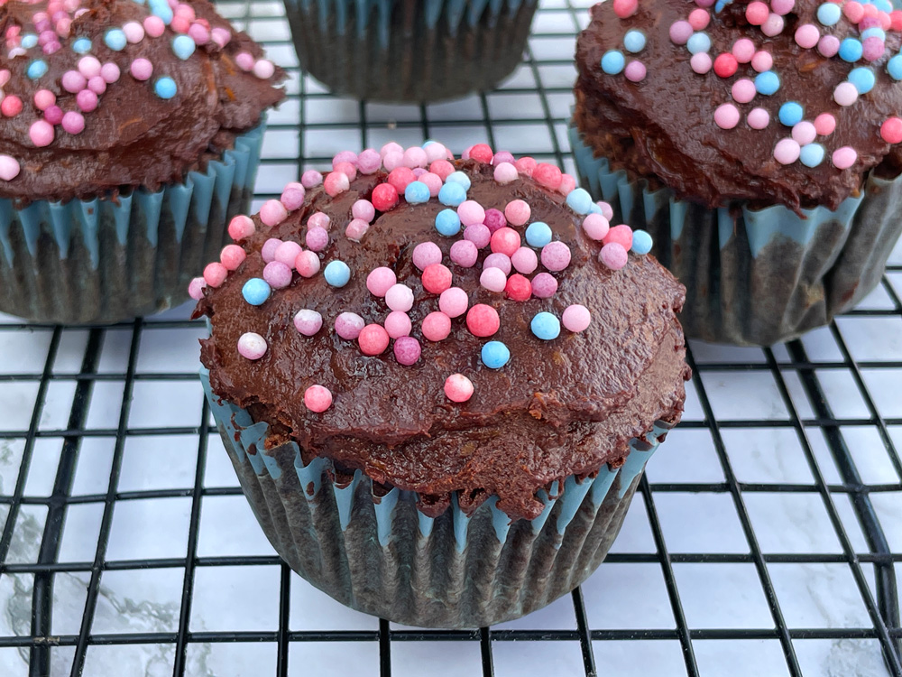 Trippel sjokolademuffins med én hemmelig ingrediens
