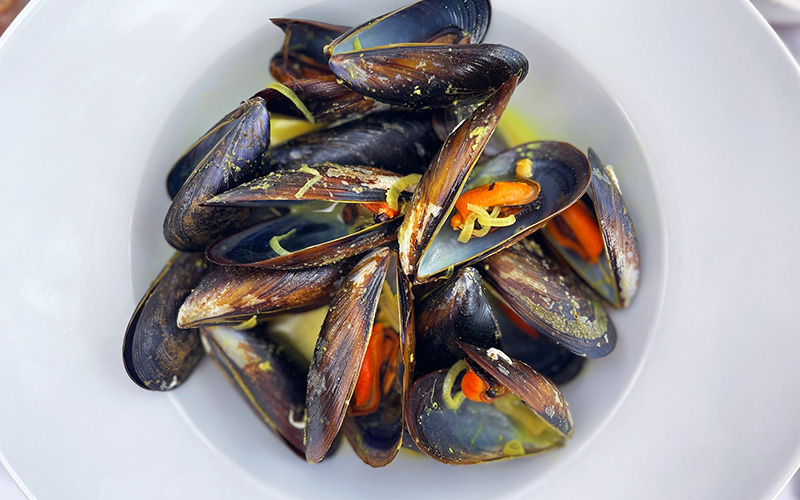 Moules au curry
